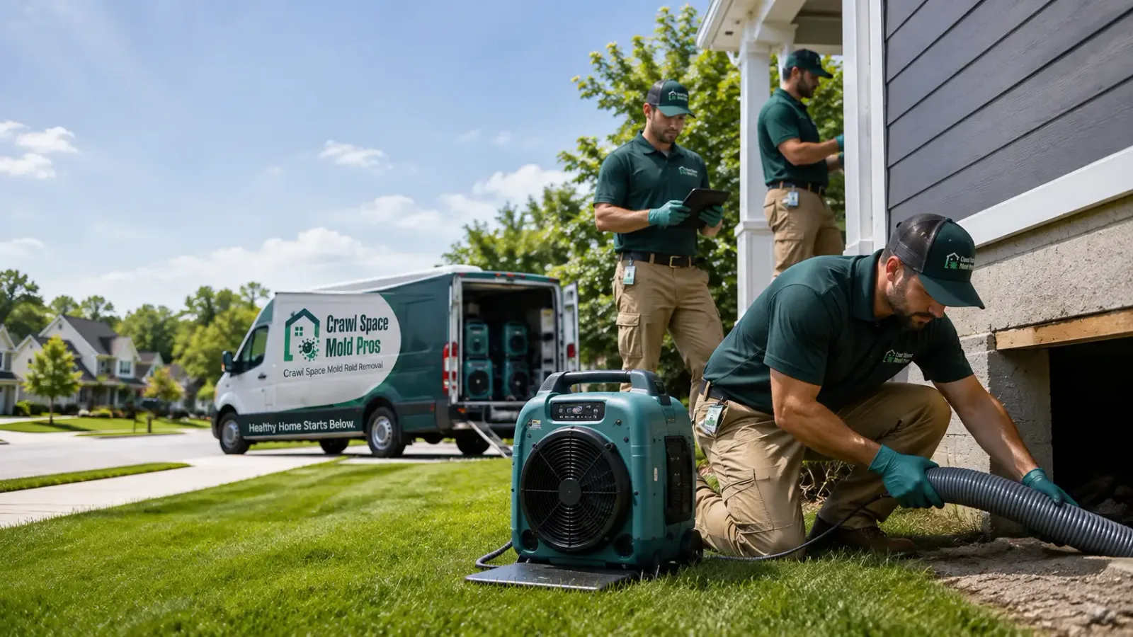 Crawl Space Mold Removal in Barkhamsted, CT